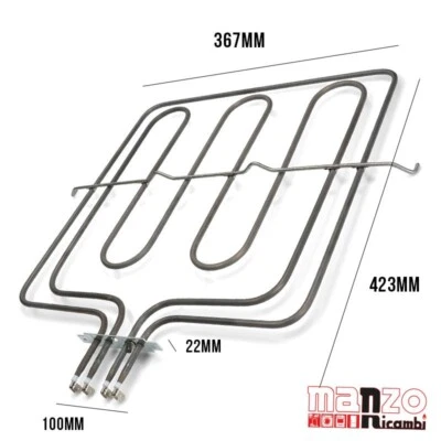 RESISTENZA SUPERIORE DOPPIA 2250+556W PER FORNO FRANKE 133.0502.753 ORIGINALE