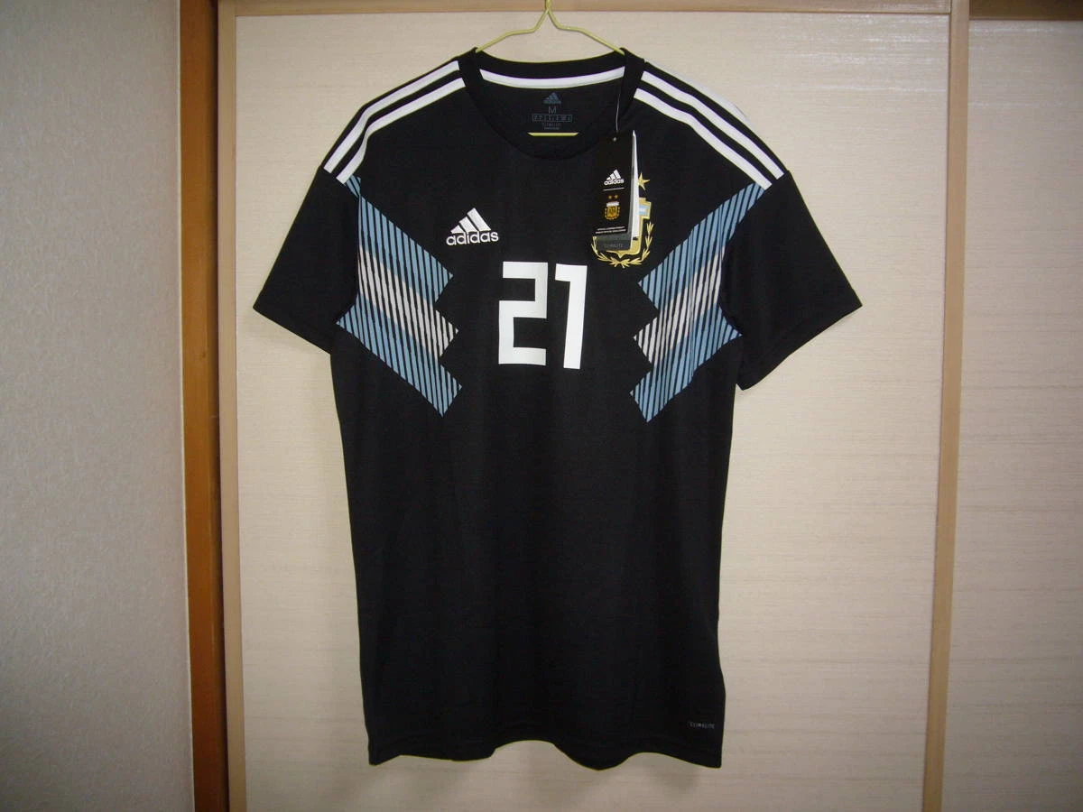 Argentina No21 DYBALA Home 2018 FIFA World Cup Long Sleeve Thailand Soccer Jersey
