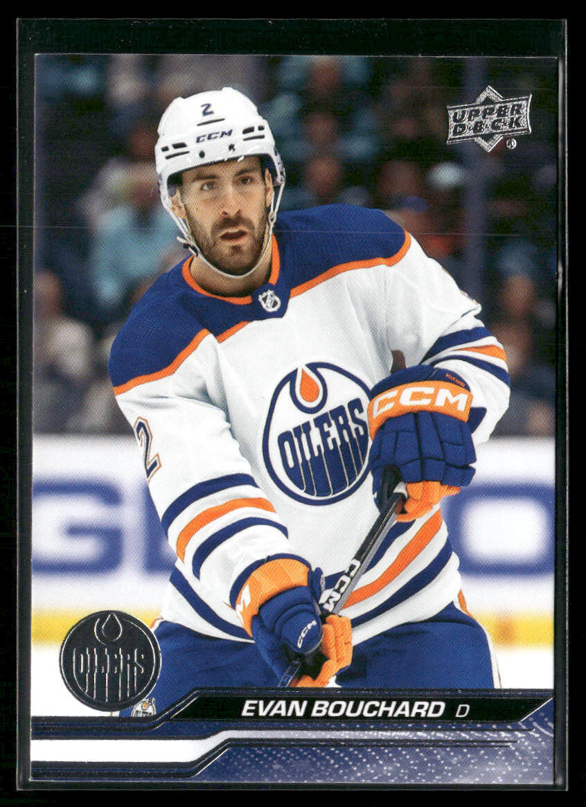 Evan Bouchard 2023-24 Upper Deck Hockey Series 1 #71 Edmonton Oilers