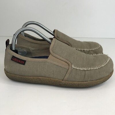 Giesswein Moccasins Women s Size US 8 EU 39 Tan Brown Canvas Shoes Slippers