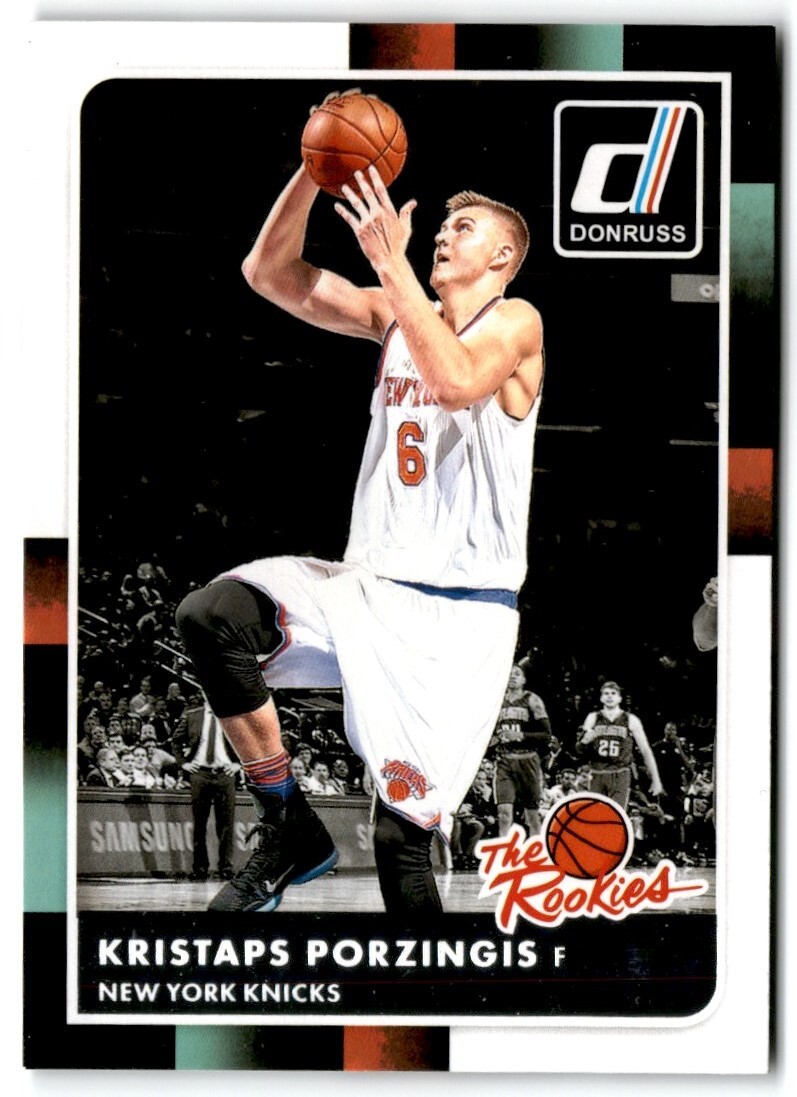 2015-16 DONRUSS THE ROOKIES KRISTAPS PORZINGIS RC NEW YORK KNICKS #32