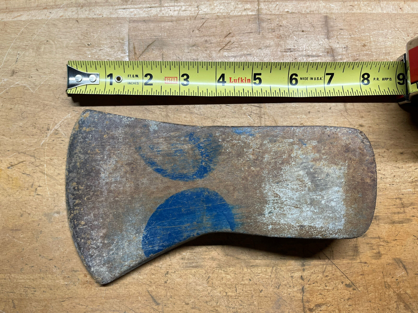 Vintage Collins Axe Head Michigan Pattern Phantom Bevels Old Chop Split