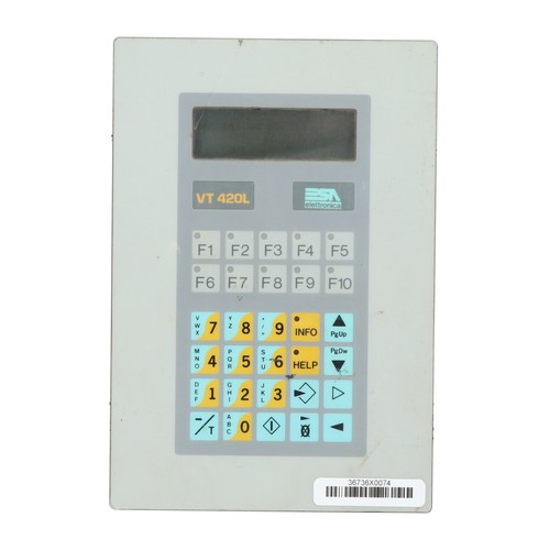 ESA Elettronica VT420L1SF000 Operator Panel Used UMP - Picture 7 of 9