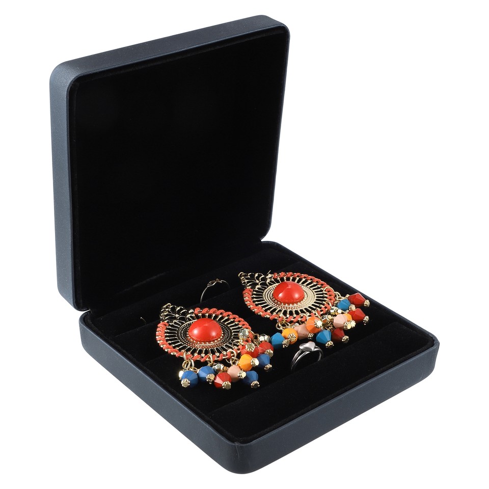 Multiple Ring Box Ring Organizer Case Velvet Gift Box for Wedding ...