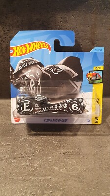 Hot Wheels 2023 Mantel und Dolch schwarz HW, kurze Karte NEU verpackter Versand