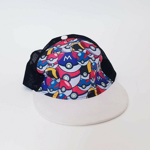Pokemon Pokeball Baseball Truckers Cap 