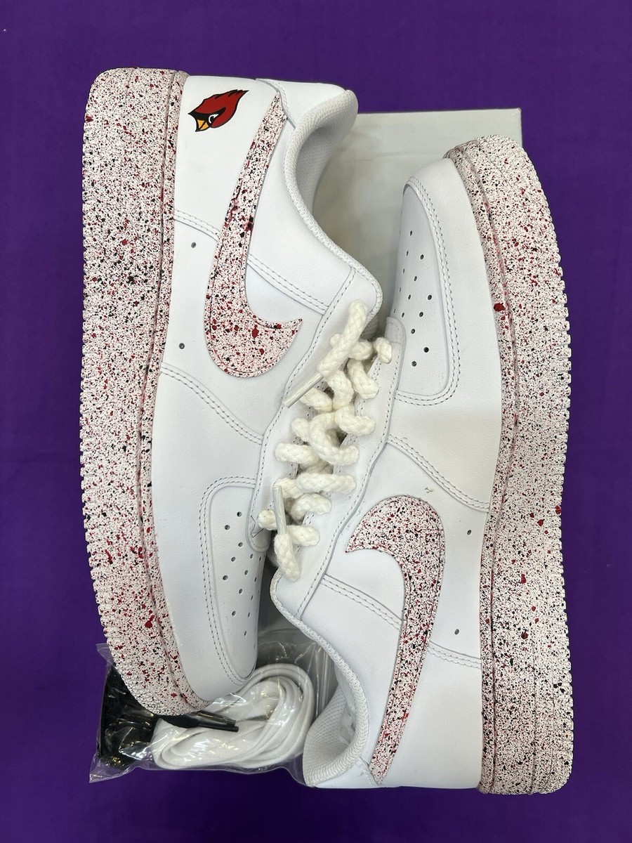 Nike Roshe 1 Cuarom Arizona Cardinals White Sneakers Custom “cardinals” Air Force 1 Shoes - Etsy main image 2
