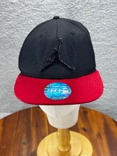Air Jordan Jumpman Youth Snapback Hat Cap Basketball Red Black Textured Lid Kids