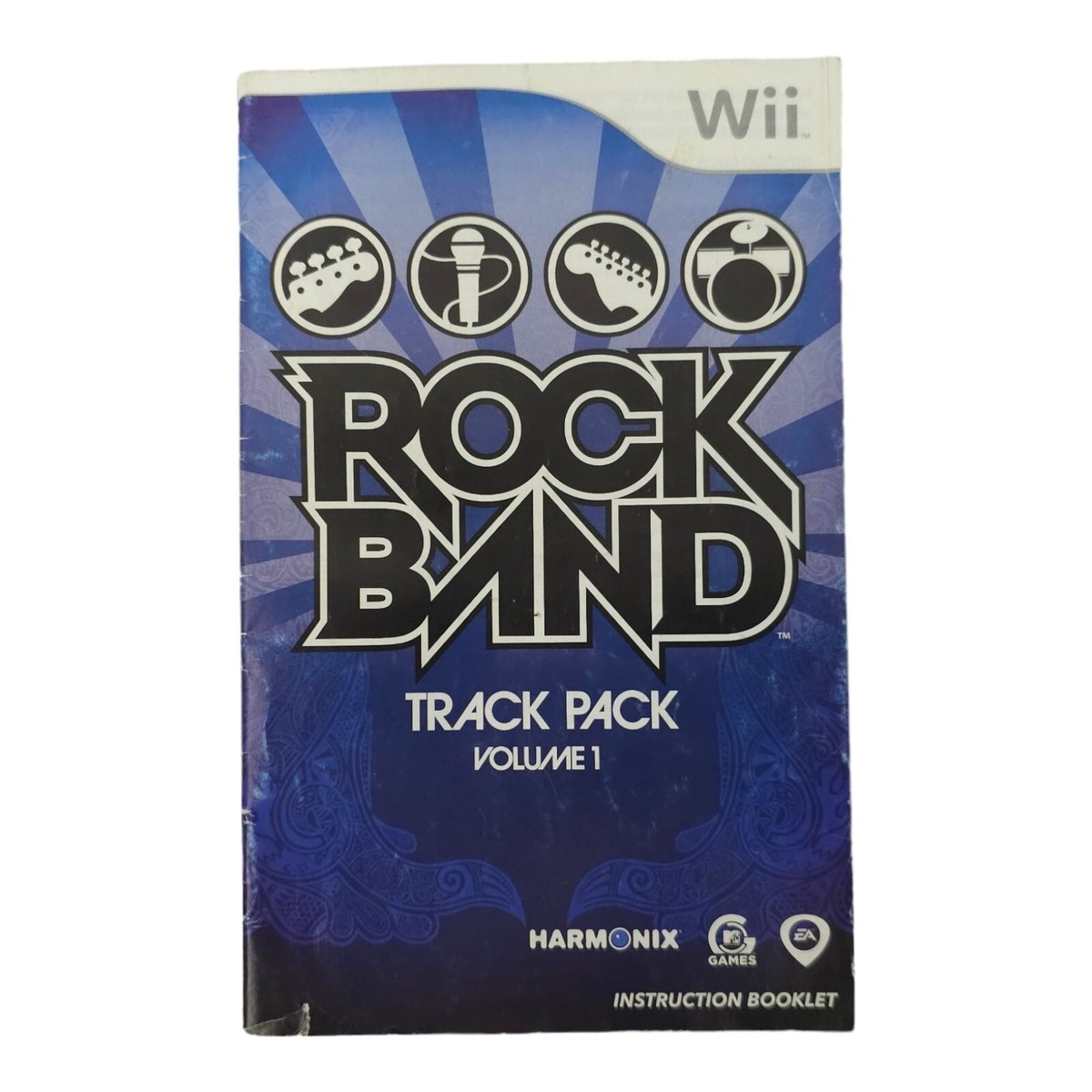 Wii Rock Band Track Pack Volume 1 Instruction Booklet NO GAME