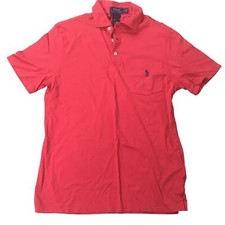 NWT POLO Ralph Lauren Mens Classic Fit Polo Shirt Pony Logo 100 Cotton Red S