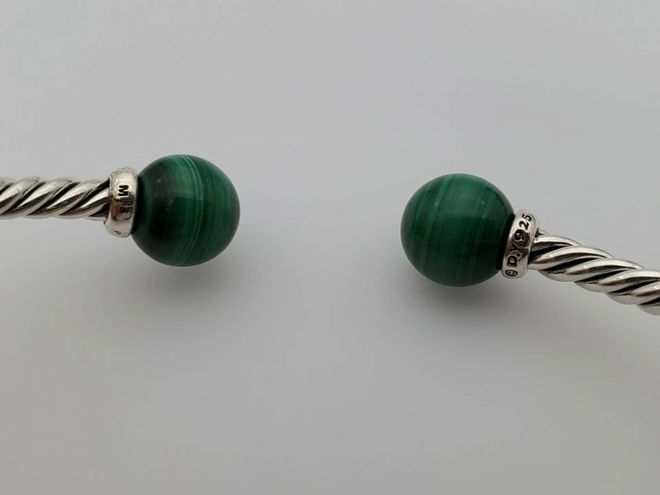 Pulsera David Yurman Solari con Diamantes y Malaquita, Talla Mediana  Foto 4 de 4