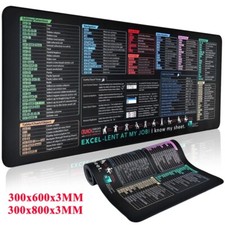 Excel Shortcut Keys Mouse Pad - Upgraded Pro Version, Keyboard Gaming Mousepad