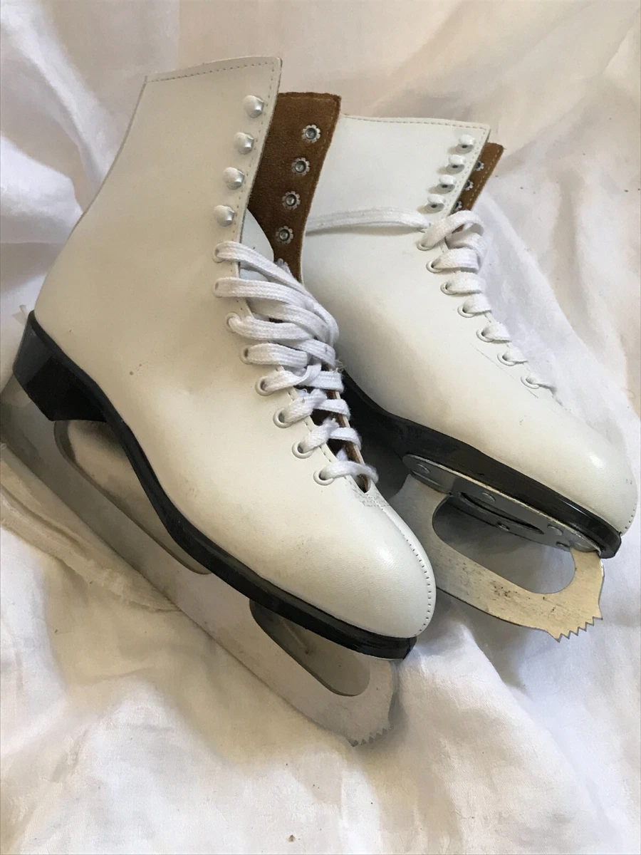 Lange Libra Classic White Figure Skates Women s Size 7 Rink ready