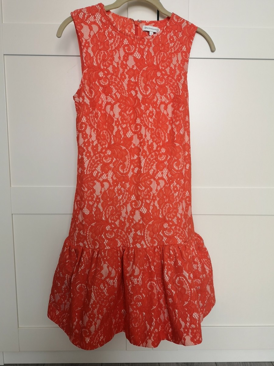 warehouse orange lace dress Buy Warehouse Satin Lace Paneling Maxi Slip Dress In Orange