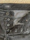 HUDSON Mens corduroy pants Blake Slim Straight 29x29 black w/ white "shimmer" — photo 5