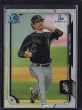 2015 BOWMAN CHROME DRAFT REFRACTOR PARALLEL ZACK ERWIN #24 WHITE SOX