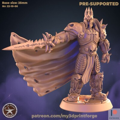 Warcraft Miniatures - Lich King - My3DPrintForge