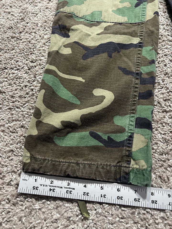 Army Mens Cargo Pants Small Green Woodland Camo Military Tactical Trouser BDU - Image 2 of 4