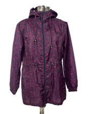 Julia Clair Jacket Coat Size Small 10 Womens Rain Mac Pink Purple Hooded Xs Eu38