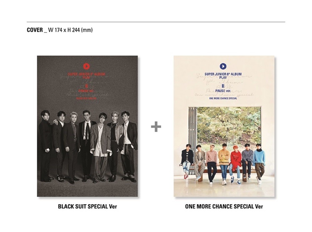 K-POP SUPER JUNIOR 8th Album PLAY Pause Ver. CD + Booklet + Letter