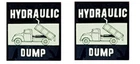 Tonka Hydraulic dump water slide decal set WITH TRACKING