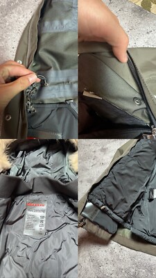 Prada Sport 3in1 Red Goretex Jacket Red Tab Fox Fur Women's Size