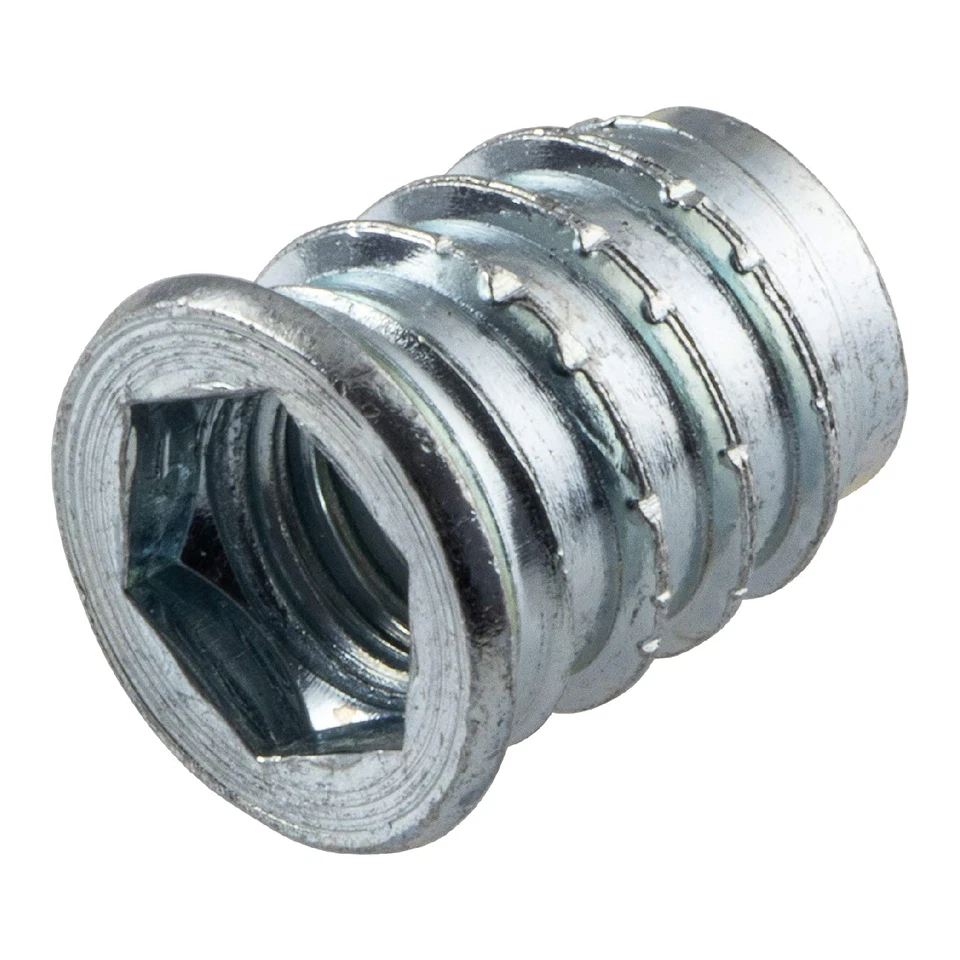 Eindrehmuffe 50x FAST Stahl Abdeckrand Innensechskant Einschraubmuffe Mutter - Bild 2 von 3