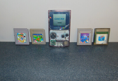Game Boy Color Atomic Purple *funktionstüchtig* Super Mario Land 2 Tetris, F-18, Gargoyle