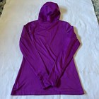 Under Armour Cold Gear Compression Pullover with Hoodie Purple Size S