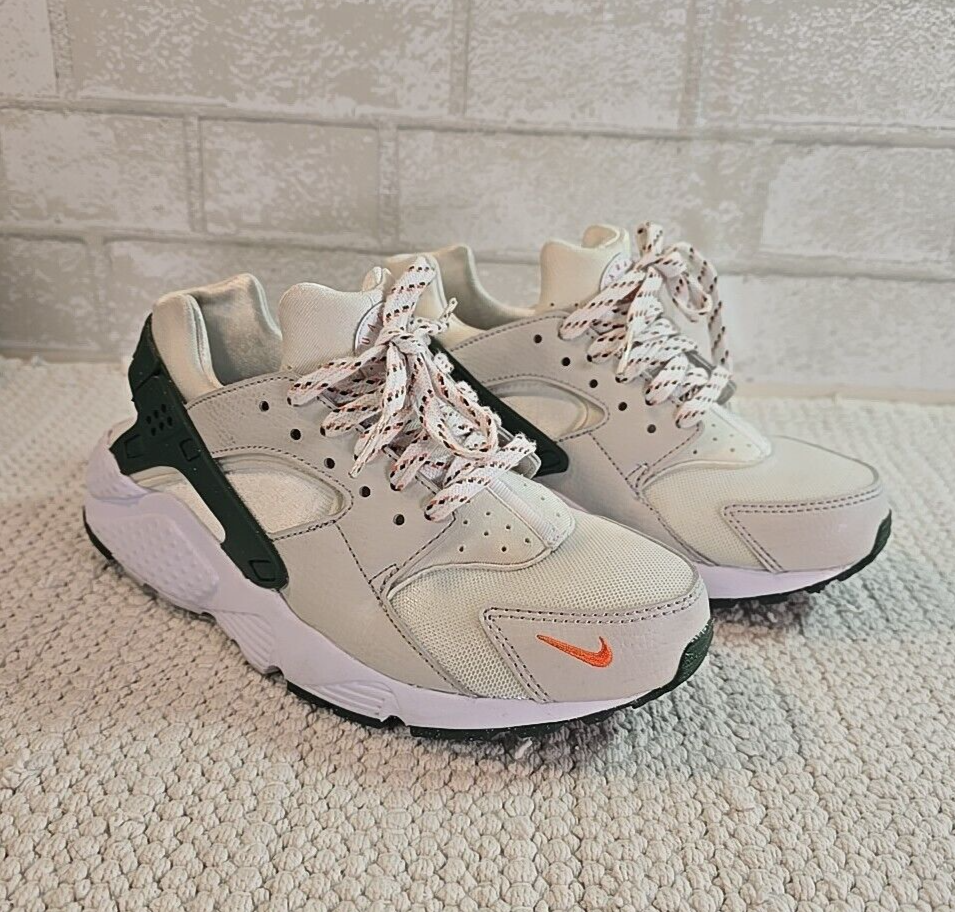 SAOLA Nike Air Huarache Run bambino taglia 5 anni donna 6 5 bianco verde arancione DX3065 100