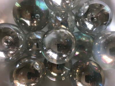 4 x RIESIGE 35mm ''SEIFENBLASE'' Marmor traditionelles klassisches Kinderspiel