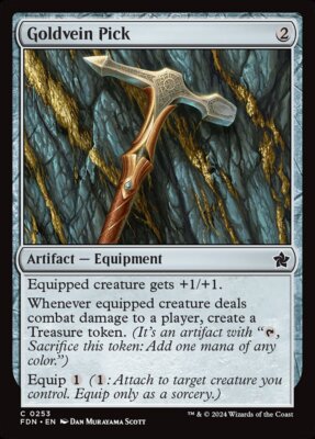 MTG Magic the Gathering Goldvein Pick (253/763) Foundations NM