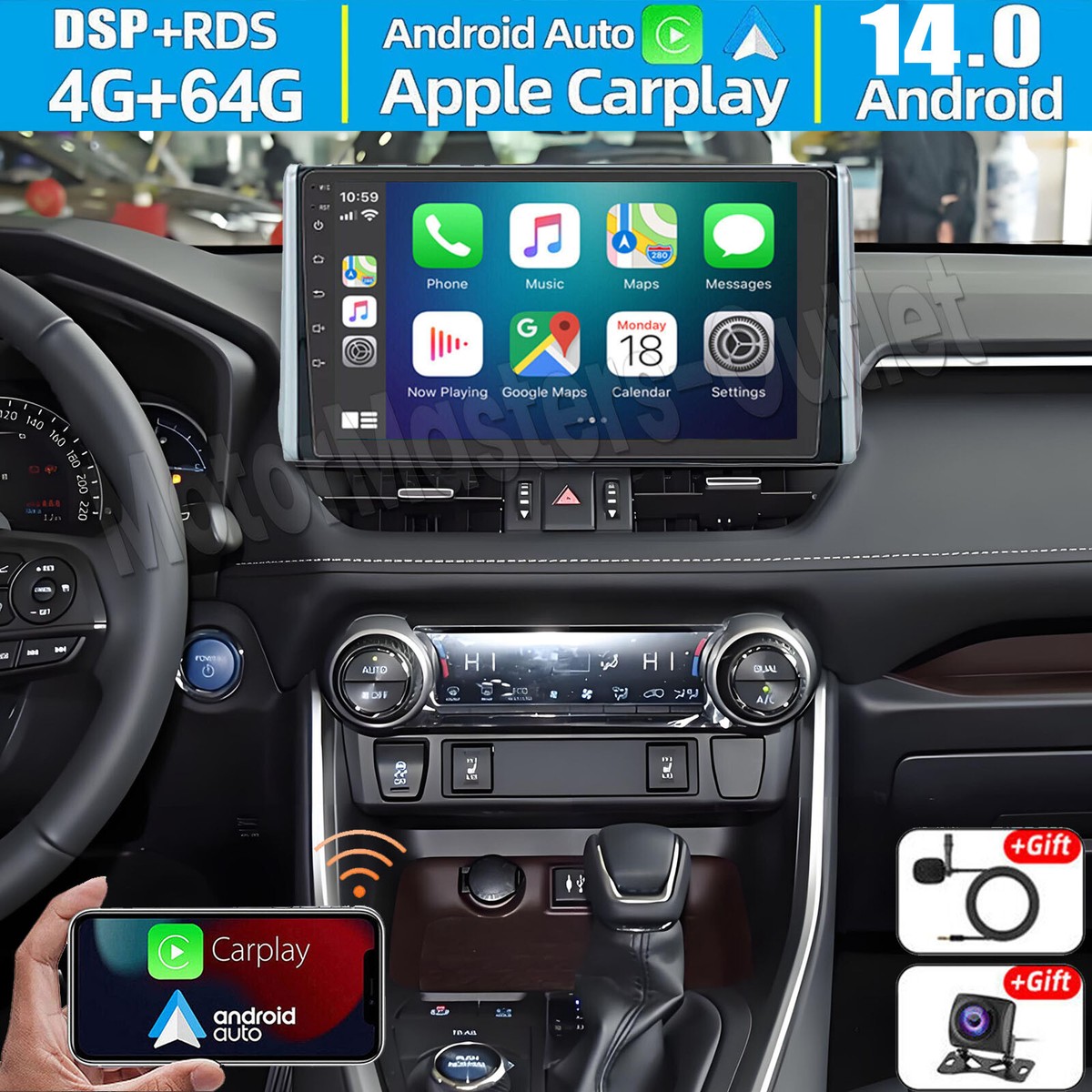変換込トヨタ RAV4 Androidナビ 10インチ カーナビ CarPlay トヨタ RAV4 Androidナビ 10インチ カーナビ CarPlay - メルカリ