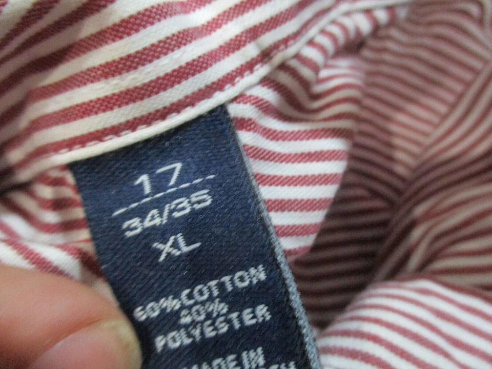 Розовая рубашка с длинным рукавом John Ashford точечная устойчивая к морщинам размер 17 34/35 - Изображение 3 из 4