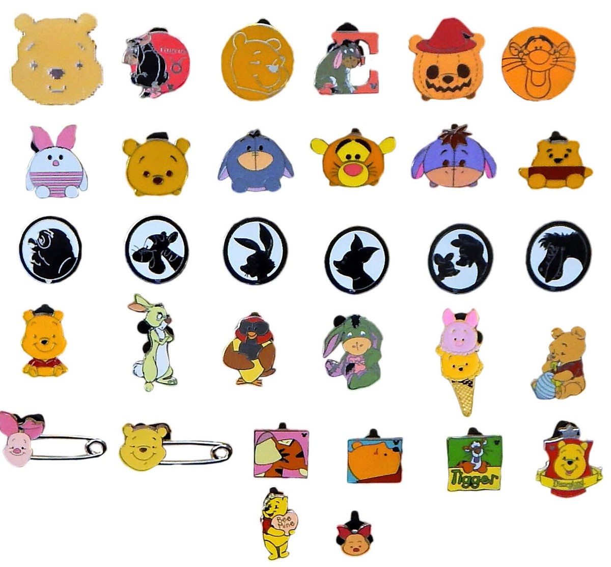 Pooh And Friends Themed 5 Pin Starter Set Disney Park Trading Pins