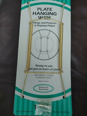 NEW!!! Bards  Plate Hanger, for plates 10''-14''  Brass plated. Display plates
