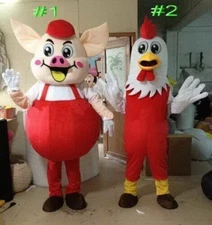 Chicken Mascot Costume Suit Cosplay Party Game Dress Outfit Halloween Adult 2019