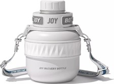 Botella de agua BOTTLE JOY de acero inoxidable para niños 16 oz doble aislamiento con correa