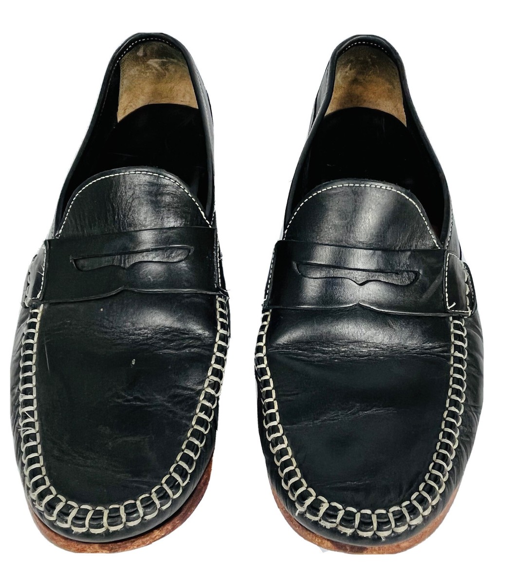 Johnston & Murphy Leather Sheepskin Penny Loafers Mens 10 M Classic Slip On Amazon.com | Johnston & Murphy Mens Elston Penny Loafer  main image 3