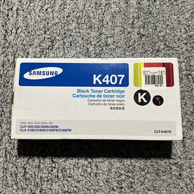 CLT-K407S Black Toner For Samsung CLX-3180 CLX-3185FW CLX-3185N CLX-3186