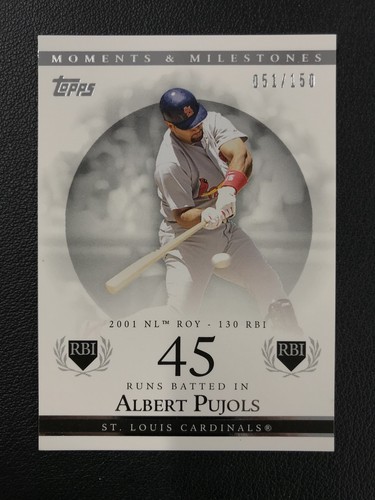 2007 Topps Moments & Milestones #2 Albert Pujols /150 St. Louis Cardinals