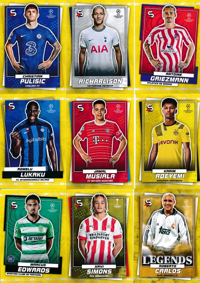 Topps 2022-23 UEFA Football Superstars Common Parallel Cards