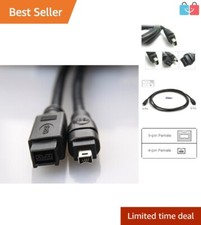 High-Speed 6FT Firewire 800 to 400 Cable - Essential for Video Professionals