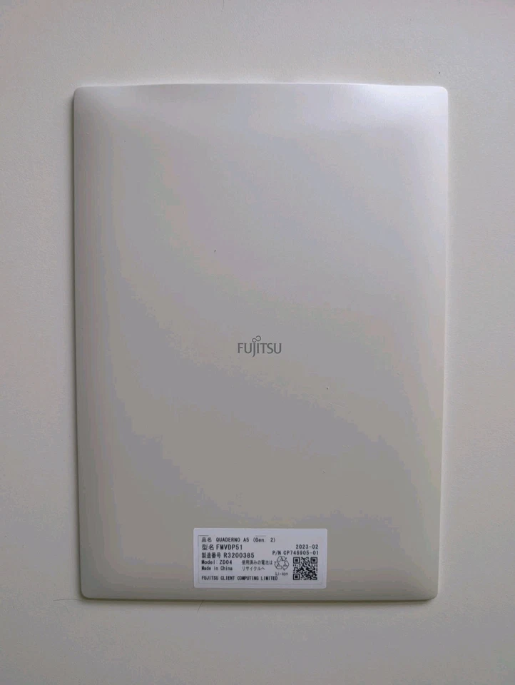 Fujitsu QUADERNO A5 10.3" e-Paper Tablet – Model FMVDP51 (White) - Image 4 of 4