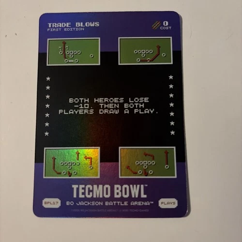 BO JACKSON BATTLE ARENA TECMO BOWL TRADE BLOWS BONUS PLAY FOIL SP BPL17