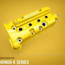 Honda K Series K20 K24 Type R Jdm Civic Rsx Valve Cover Powder Coated Yellow Honda K Series K20 K24 Type R Jdm Civic Rsx Valve Cover Powder Coated Yellow