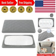 Luxurious Soft Quilted Pack and Play Sheet, Crib Mattress Protector 39x27