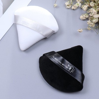 Mini Triangle Velvet Facial Face Puff Cosmetic Makeup Cotton Satin Puffs Spo_CR