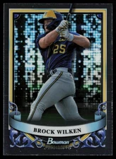 BROCK WILKEN 2024 BOWMAN STERLING PROSPECTS RC MILWAUKEE BREWERS #BSP-50