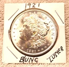 1921 BU GEM MORGAN SILVER DOLLAR UNC MS HIGH LUSTER
